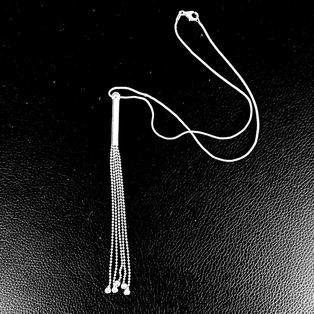 Sterling Silver Tassel Necklace